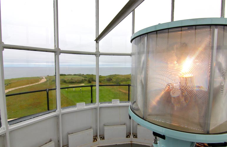 Golf course seen from a lighthouse